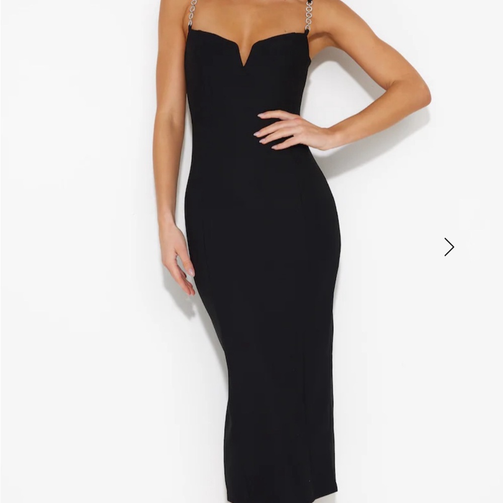 RISING SUCCESS MIDI DRESS BLACK